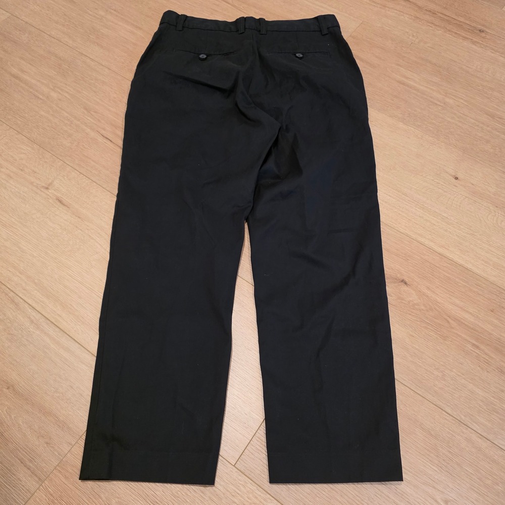 Babaton Aritzia Black Straight Leg Trousers Pants Womens 12 Minimalist Office - Picture 10 of 11